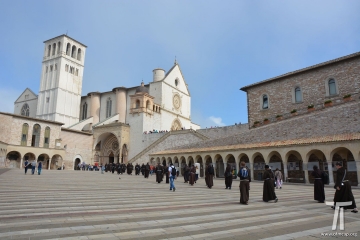 Pilgrims in Assisi
