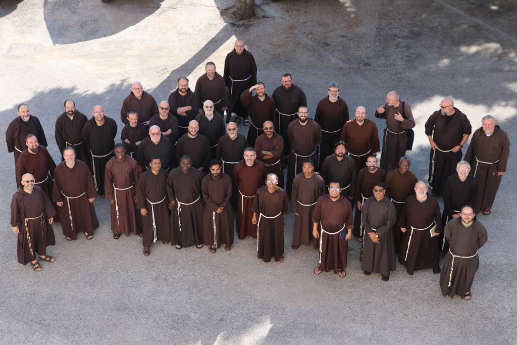 Frati in incontro delle fraternità Cappuccina
